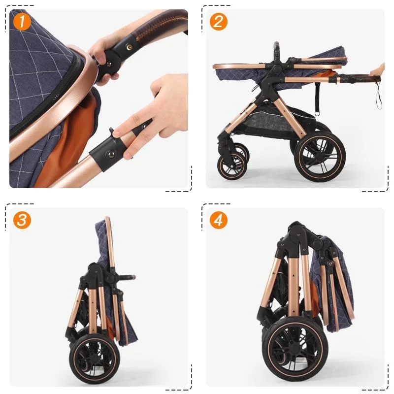 Fashion Baby Stroller 3 in 1 Luxury Baby Carrier Good Quality Baby Pram for Hot Sale